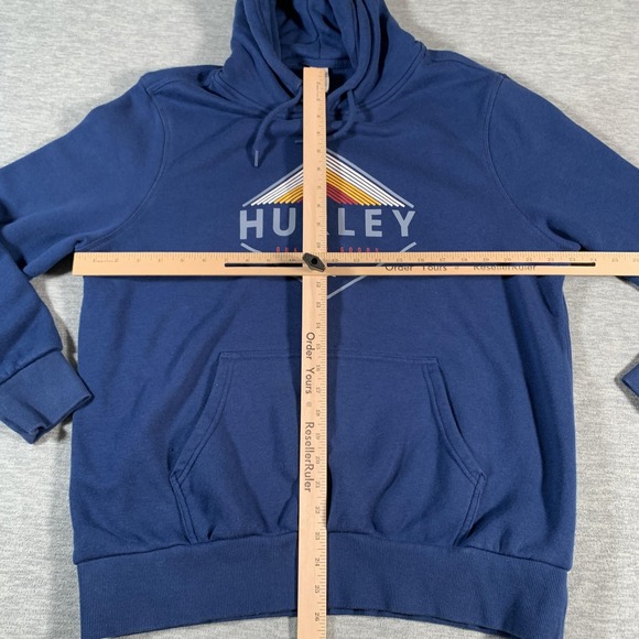 Hurley Hoodie Pullover Sweatshirt Mens Large Fleece 90s Quality Goods Retro Y2K - Picture 6 of 13